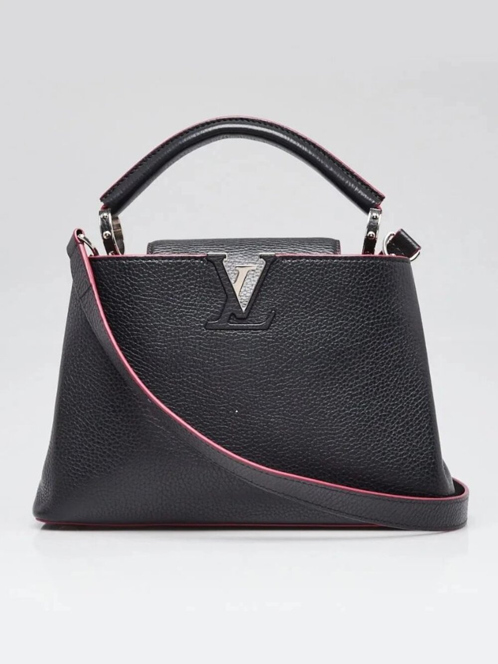 Louis Vuitton Cobalt/Pink Taurillon Leather Capucines BB Bag